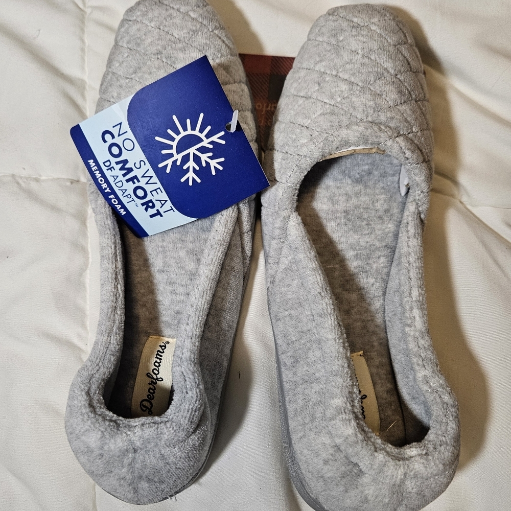 Dear foam gray slippers